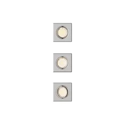 Philips - SET 3x ugradna svetiljka PERIDOT 1xGU10/7W/230V srebrna