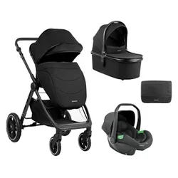 KikkaBoo Kolica Modena 3in1 set sa I-SIZE autosedištem i tvrdom korpom Black (KKB11259)