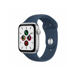Apple Watch SE (v2) + Cellular, 40mm, srebrni, duboko plavom sportskom trakom