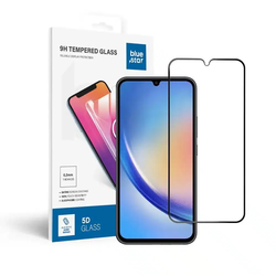 Blue Star 5D kaljeno staklo – za Samsung Galaxy A34 5G (potpuno ljepilo/case friendly) – crno