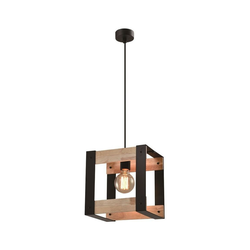 Varna Pendant Black 1X40W E27 Black Lapmshade