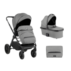 KikkaBoo Kolica Tiffany 2in1 set sa tvrdom korpom Light Grey (KKB20152)