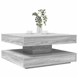 Klub stolić rotirajući za 360 stupnjeva sivi Sonoma 70x70x34,5 cm