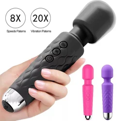 Mini AV Wand vibrator (vodootporan/ 20 brzina) crna