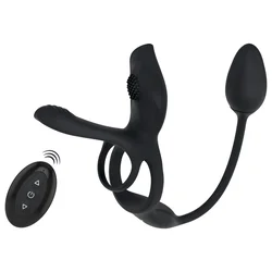 SuperLove RC Multi Function Couples Vibrator Black