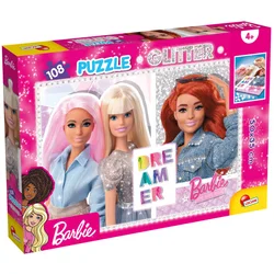 LISCIANI Barbie Glitter Puzzle 108-Best Friends Forever