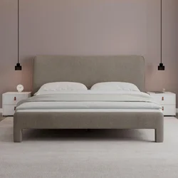 Bessagi Home Oblazinjena Postelja Valion, Rjavosiva, 160x200