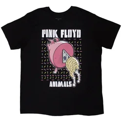 Pink Floyd Animals Cartoons (Back Print) Black L Majica