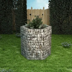 Šesterokutna gabionska sadlica 100 x 90 x 100 cm