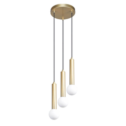 ITALUX PND-33574-3-GD - Luster na sajli FILANO 3xG9/5W/230V zlatna