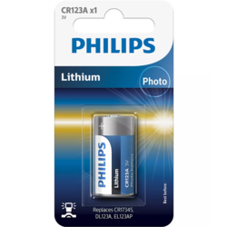 PHILIPS baterija CR123A 3V