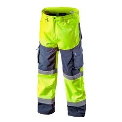 slomart NEO TOOLS Softshell delovne hlače, rumene, XL