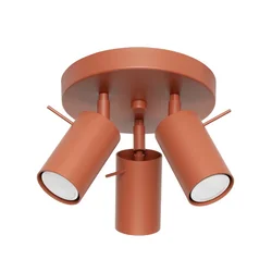 Sollux SL.1509 - Spot svetiljka RING 3xGU10/10W/230V crvena