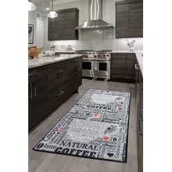 Conceptum Hypnose Tepih Fincan, 80x200cm, Sivi
