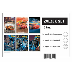 Street Assortimento bilježnica, A4, za dječake, 6 komada