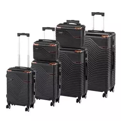 Komplet kovčkov TraveLux Urban XXXXXII na rolerjih črne barve
