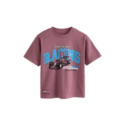 Next Majica kraljevo modra/mauve/črna/bela