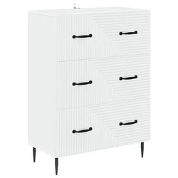 Ormar s ladicama Bijela 66 x 34,5 x 89,5 cm Konstruirano drvo