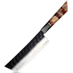 Damaskovski kuhinjski nož AR-37334 - Nakiri / Crvena KP37334