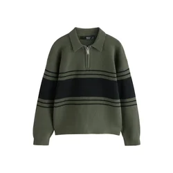 Next Pulover temno zelena/črna
