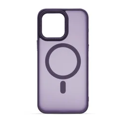 Maska za telefon MAGSAFE RUGGED EDGE za Iphone 15 Pro Max tamno, Ljubičasta