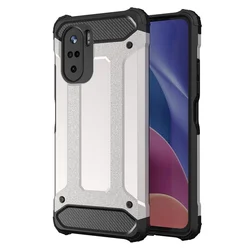 Futrola Hybrid Armor za Xiaomi Poco F3/Redmi K40 Pro+/Redmi K40 Pro/Redmi K40 - Srebrna KP9535