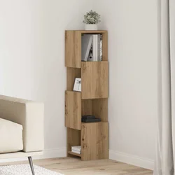 Kutni ormarić Umjetnički hrast 25,5x25x102cm Konstruirano drvo