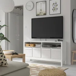 KALLAX TV klupa s podokvirom, bela, 147x39x78 cm