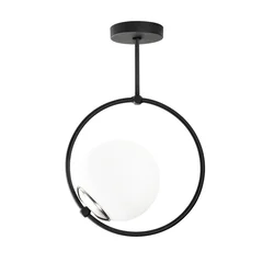 Opviq Dolunay 3901 Luster, Crno-beli