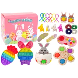 Fidget Toys Pop It velikonočni komplet igrač 25 kosov