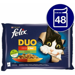 Felix Fantastic DUO masový výběr v želé se zeleninou 48 x 85 g