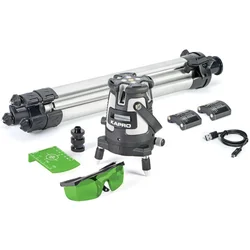 Kapro linijski laser 5 linija + tačka 50m domet ProLaser; zelene linije K875GS
