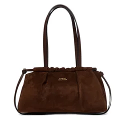 Torbice Tommy Hilfiger Soft Leather Shoulder Bag Suede Fondant Brown Universal