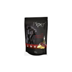PIPER Vlažna hrana za pse adult sa govedinom, jetrom i krompirom 500g