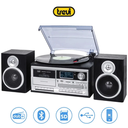 Trevi TT-1072 gramofonski stereo sustav, DAB / DAB +, Bluetooth, crni