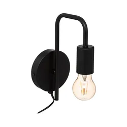 Atmosphera - Zidna lampa KELI 1xE27/40W/230V crna