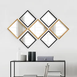 Wallity Set ogledala SETAYNA_043, 24x24cm, 34x34cm