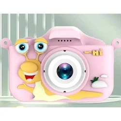 Puž dečiji digitalni fotoaparat - roze kamera za male fotografe