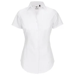 KOŠULJA ŽENSKA KRATKI RUKAVI B&C BLACK TIE 135G BIJELA XS-EOL!!