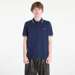 Majice FRED PERRY Twin Tipped Fred Perry Shirt Tnsbl/ Snow White/ Dpmt M