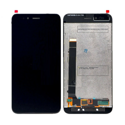 Sprednje nadomestno steklo za Xiaomi Mi A1 + LCD črne barve