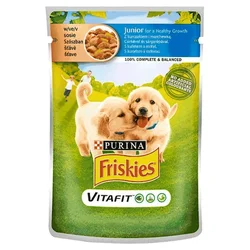 Friskies Dog Junior Piletina i Šargarepa - 4 x 85 g