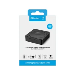 Powerbank Sandberg 3u1 Magnet 421-28 5000mAh Magsafe