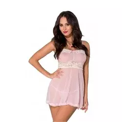 Ženska sexy haljina Rasha Chemise, Svetloroze