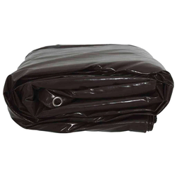 vidaXL Tarpaulin 650g / m2 Rjava 4 x 5 m Platno s PVC premazom