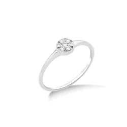 DIAMANT LETERNEL Prstan srebrna