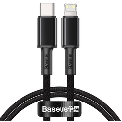 Baseus High Density Braided Cable Type-C to Lightning, PD,  20W, 1m (Black)