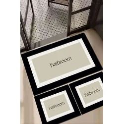 Lessentiel Maison Set prostirki za kupatilo Roose, 3 Komada, Krem