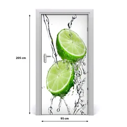 tulup.si Samolepilni tapete na vratih Lime 95x205 cm