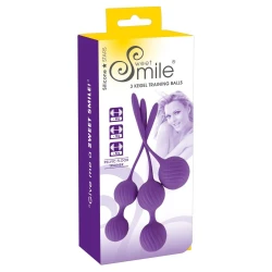 Sweet Smile Set vaginalnih kuglica, 3 komada, Ljubičasti